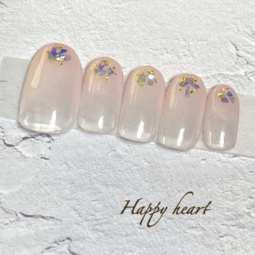 爪先シェルネイル