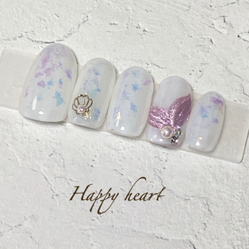 人魚のしっぽネイル