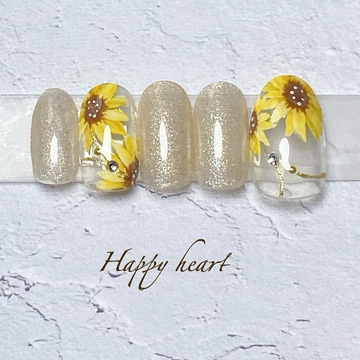 向日葵ネイル