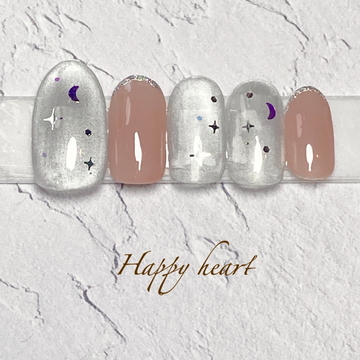 星空マグネットネイル