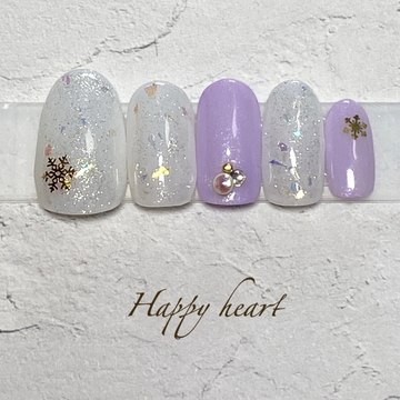 スノーメタルネイル